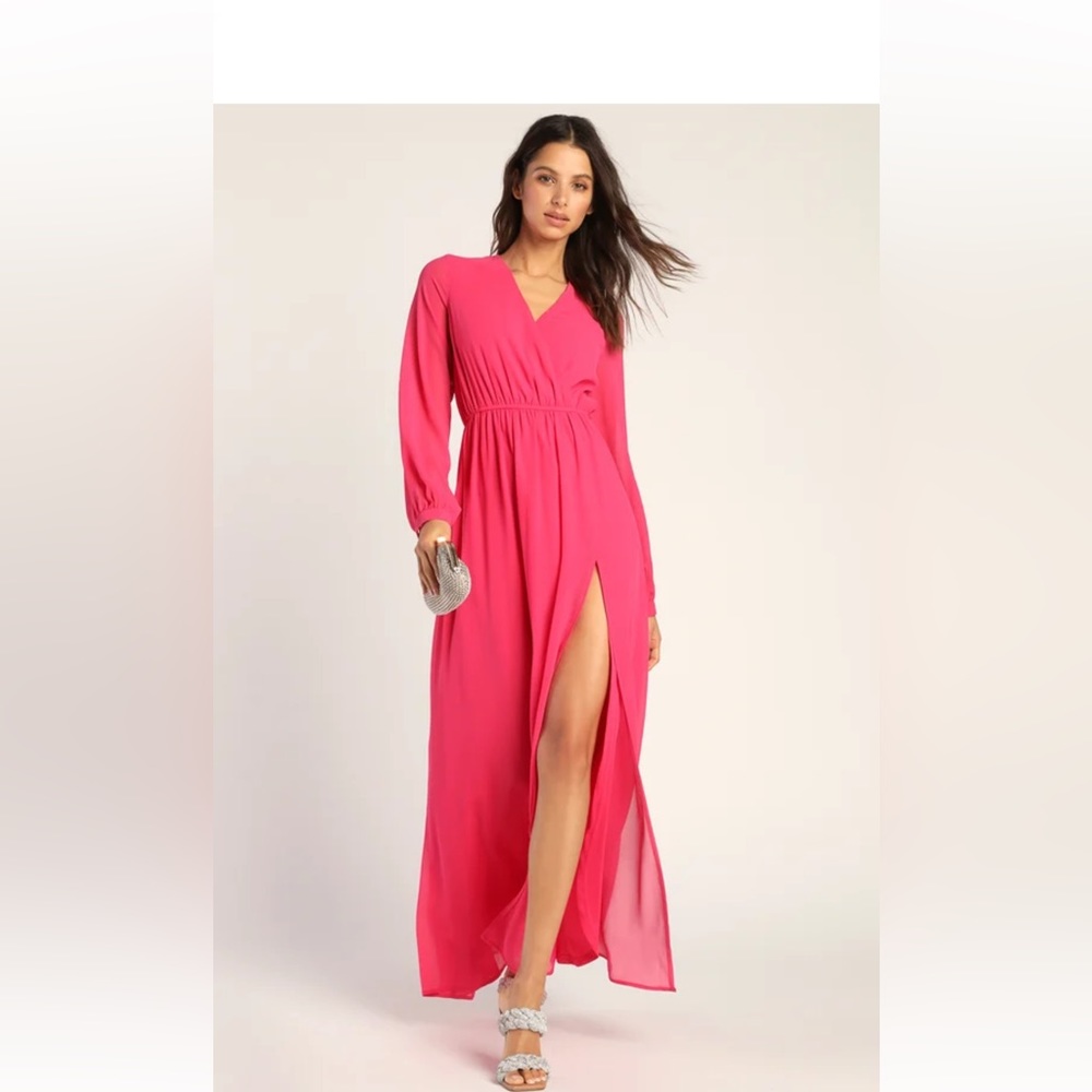 NWT Hot Pink Maxi Dress